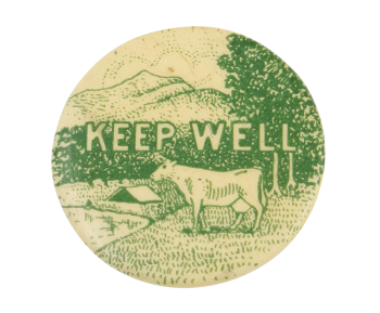 a button saying keep well