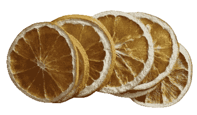 slices of dried orange